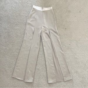 Cream Satin Pants